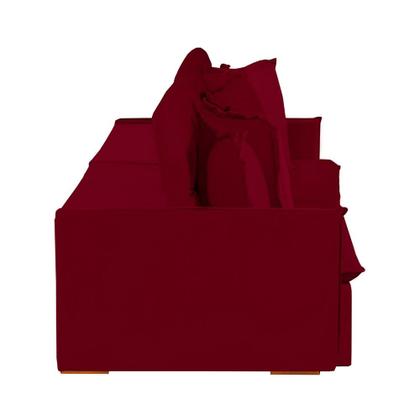 Imagem de Sofá 5 Lugares Modular Olinda 2.90 MT com Molas Retrátil e Reclinável Veludo Nobre Sofatec