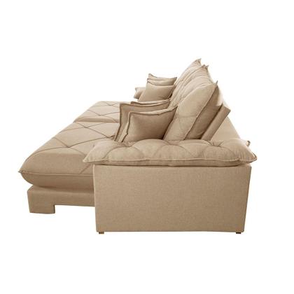 Imagem de Sofá Ágata Linho Dois Módulos de 120cm B25 Meu Sofá Online