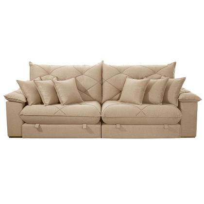 Imagem de Sofá Ágata Linho Dois Módulos de 120cm B25 Meu Sofá Online