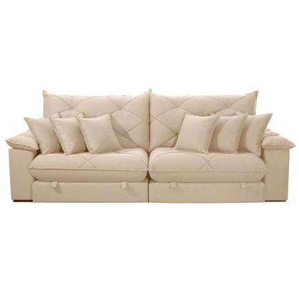 Imagem de Sofá Ágata Linho Dois Módulos de 120cm B25 Meu Sofá Online