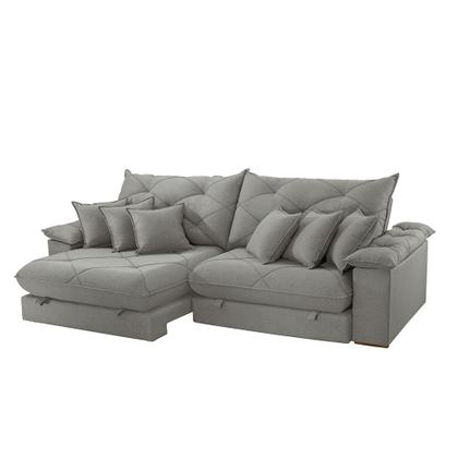 Imagem de Sofá Ágata Linho Dois Módulos de 120cm B25 Meu Sofá Online