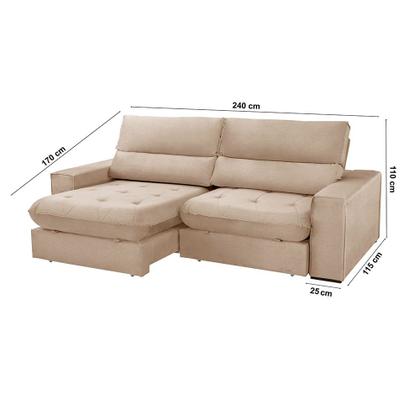 Sofá Aspem Linho 02 Módulos de 120cm B25cm Meu Sofá Online Imagem de Sofá Aspem Linho 02 Módulos de 120cm B25cm Meu Sofá Online