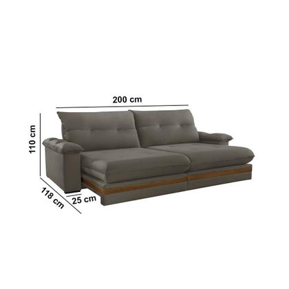 Imagem de Sofá Avalon 02 Módulos de 100cm Br25cm Meu Sofá Online