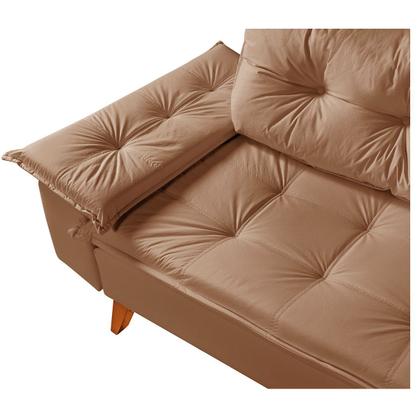 Imagem de Sofa Bariloche 3 Lugares em Material Sintético