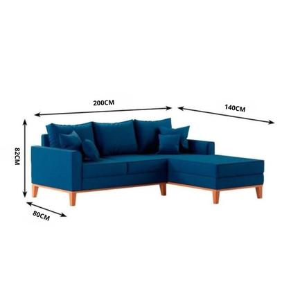 Imagem de Sofá Beny com Chaise Direita 2,00x1,40m.