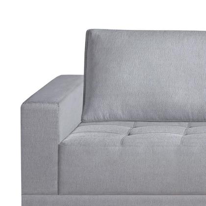 Imagem de Sofá Berlim 4 Lugares Linho Cinza 280 cm