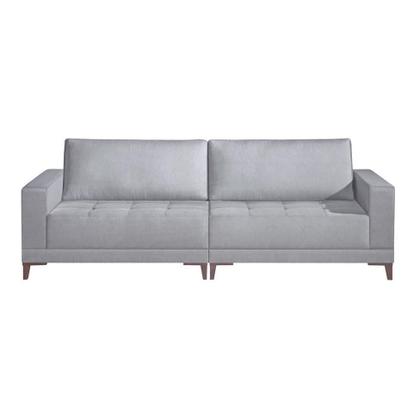 Imagem de Sofá Berlim 4 Lugares Linho Cinza 280 cm