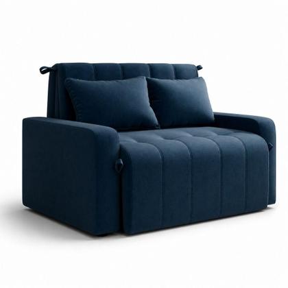 Imagem de Sofá Cama 2 Lugares 138cm Amora New Azul Matrix