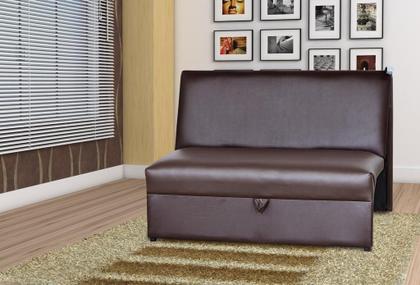 Sofá Cama 2 Lugares Malu Sintetico Marrom Matrix Imagem de Sofá Cama 2 Lugares Malu Sintetico Marrom Matrix