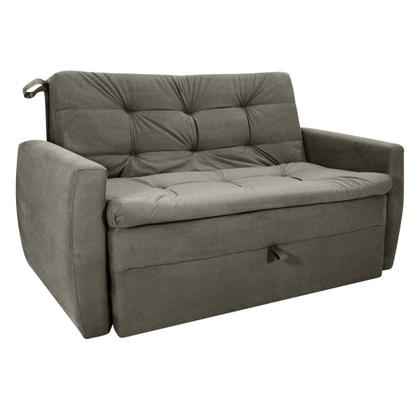 Imagem de Sofá Cama 2 Lugares Piers Veludo Turkey Marrom