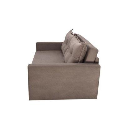 Imagem de Sofá Cama 2 Lugares Suede Marrom Trancoso Classico