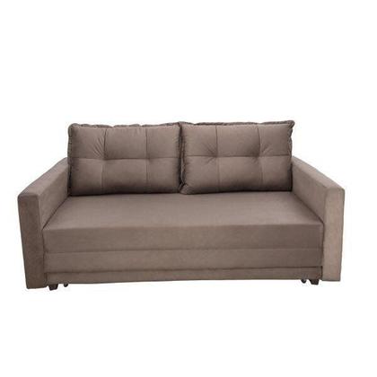 Imagem de Sofá Cama 2 Lugares Suede Marrom Trancoso Classico