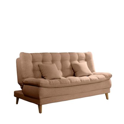 Imagem de Sofá Cama 3 lugares 185cm Duda Linho Areia Matrix
