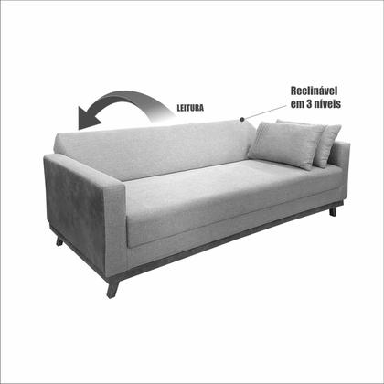 Imagem de Sofá Cama 3 Lugares 2,05m Yara Bom Pastor