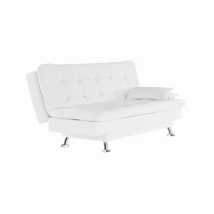 Imagem de Sofá-Cama 3 Lugares Casal Luxo Branco