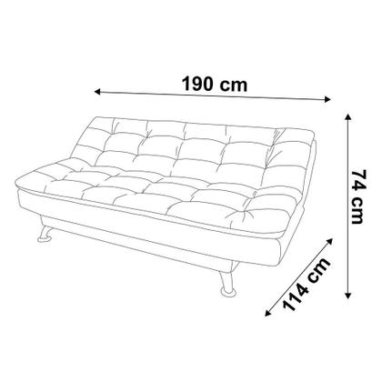Sofá-Cama 3 Lugares Casal Premium II Suede Café - Mobly Imagem de Sofá-Cama 3 Lugares Casal Premium II Suede Café