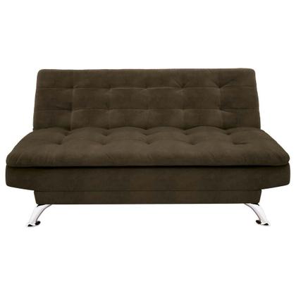 Sofá-Cama 3 Lugares Casal Premium II Suede Café - Mobly Imagem de Sofá-Cama 3 Lugares Casal Premium II Suede Café