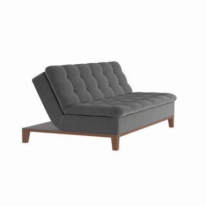 Sofá-Cama 3 Lugares Casal Premium Pretty Base e Pés de Madeira Suede Cinza - Mobly Imagem de Sofá-Cama 3 Lugares Casal Premium Pretty Base e Pés de Madeira Suede Cinza