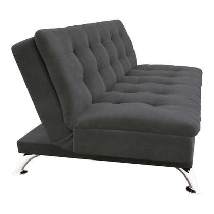 Sofá-Cama 3 Lugares Casal Premium Suede Cinza - Mobly Imagem de Sofá-Cama 3 Lugares Casal Premium Suede Cinza