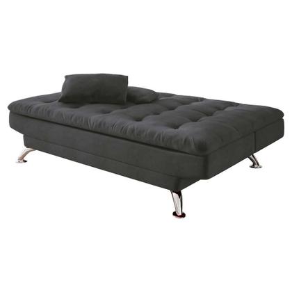 Sofá-Cama 3 Lugares Casal Premium Suede Cinza - Mobly Imagem de Sofá-Cama 3 Lugares Casal Premium Suede Cinza