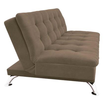 Imagem de Sofá-Cama 3 Lugares Casal Premium Suede Marrom