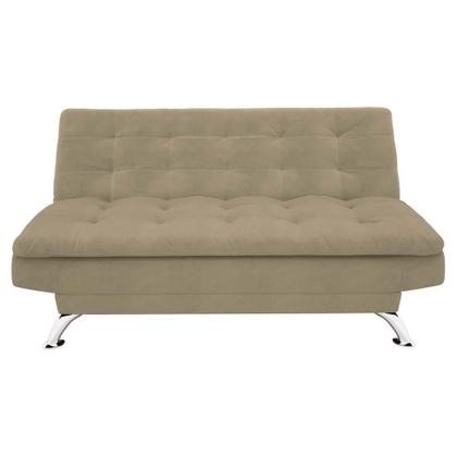 Imagem de Sofá-Cama 3 Lugares Casal Premium Suede Velvet Bege