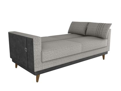 Imagem de Sofá-cama 3 Lugares Casal Reclinável Facto e Linho Matrix Esther