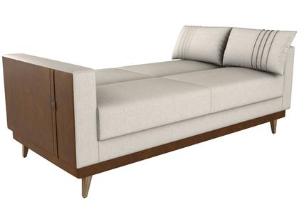 Imagem de Sofá-cama 3 Lugares Casal Reclinável Linho Matrix Esther
