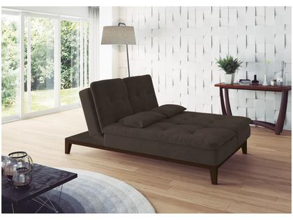 Imagem de Sofá-cama 3 Lugares Reclinável Suede Linoforte Jade