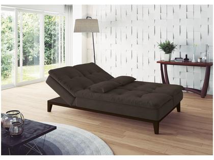 Imagem de Sofá-cama 3 Lugares Reclinável Suede Linoforte Jade