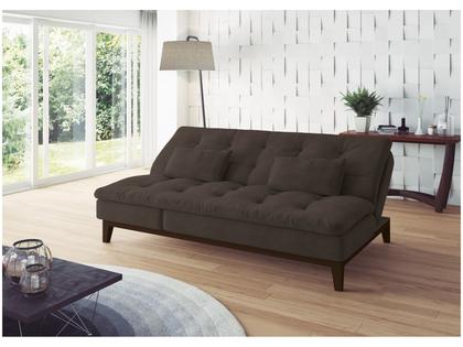 Imagem de Sofá-cama 3 Lugares Reclinável Suede Linoforte Jade