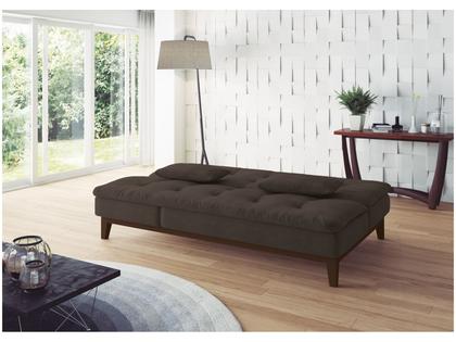 Imagem de Sofá-cama 3 Lugares Reclinável Suede Linoforte Jade