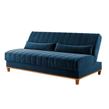 Imagem de Sofá Cama 3 Lugares Reclinável Tequila Azul - Viero Móveis