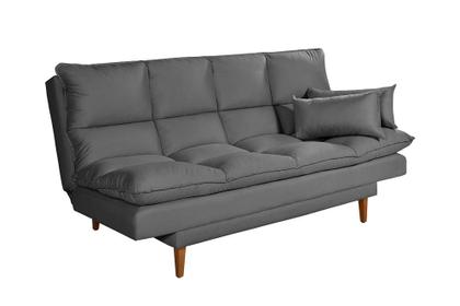 Imagem de Sofá Cama Andorra com Banqueta Suede