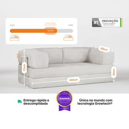 Imagem de Sofá Cama Bloom  Retrátil e modular  Sofá na Caixa