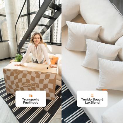 Imagem de Sofá Cama Bloom  Retrátil e modular  Sofá na Caixa