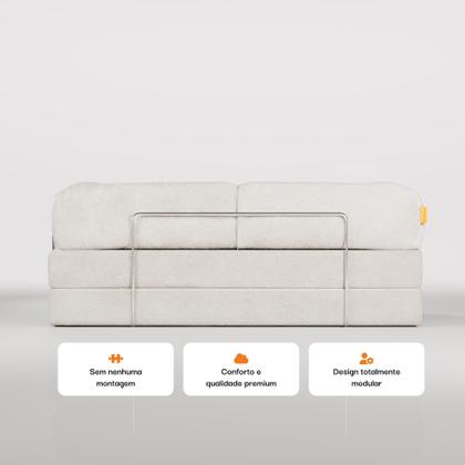 Imagem de Sofá Cama Bloom  Retrátil e modular  Sofá na Caixa