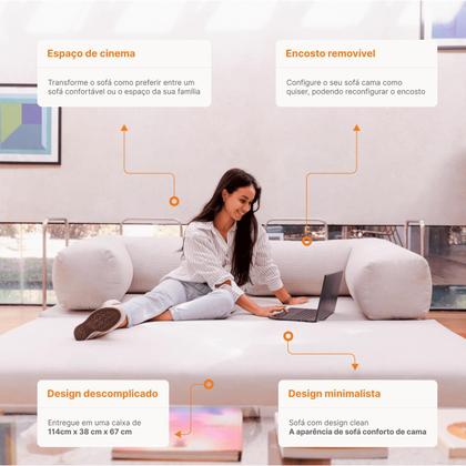 Sofá Cama Bloom Retrátil e modular Sofá na Caixa Imagem de Sofá Cama Bloom Retrátil e modular Sofá na Caixa