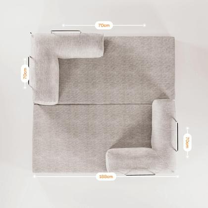 Sofá Cama Bloom Retrátil e modular Sofá na Caixa Imagem de Sofá Cama Bloom Retrátil e modular Sofá na Caixa