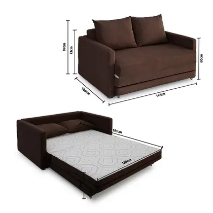 Imagem de Sofa Cama Casal 147cm Trento Estofama