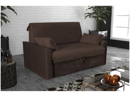 Sofá-cama Casal 2 Lugares com Baú Reclinável Veludo Matrix Cristal Imagem de Sofá-cama Casal 2 Lugares com Baú Reclinável Veludo Matrix Cristal