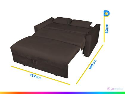 Sofá-cama Casal 2 Lugares com Baú Reclinável Veludo Matrix Cristal Imagem de Sofá-cama Casal 2 Lugares com Baú Reclinável Veludo Matrix Cristal