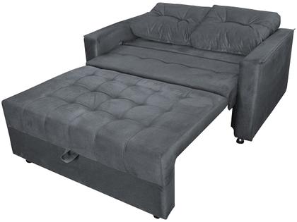 Sofá-cama Casal 2 Lugares Reclinável Veludo Matrix Drika Imagem de Sofá-cama Casal 2 Lugares Reclinável Veludo Matrix Drika