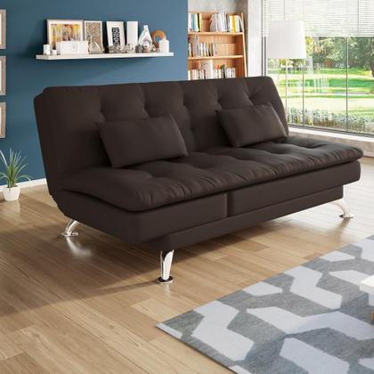 Imagem de Sofá-Cama Casal 3 Lugares Amanda Café