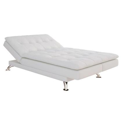 Imagem de Sofá-Cama Casal 3 Lugares Annanda material sintético Branco