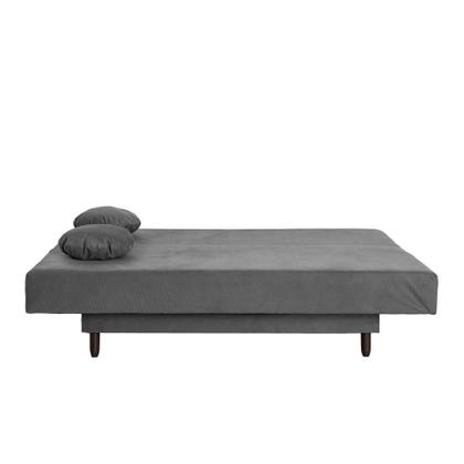 Sofá-Cama Casal 3 Lugares Jimmy Suede Grafite - Mobly Imagem de Sofá-Cama Casal 3 Lugares Jimmy Suede Grafite