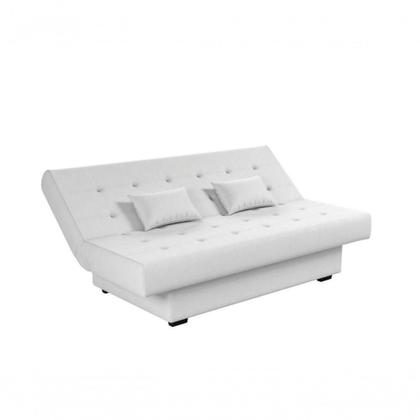 Imagem de Sofá Cama Casal 3 Lugares Laila Branco material sintético