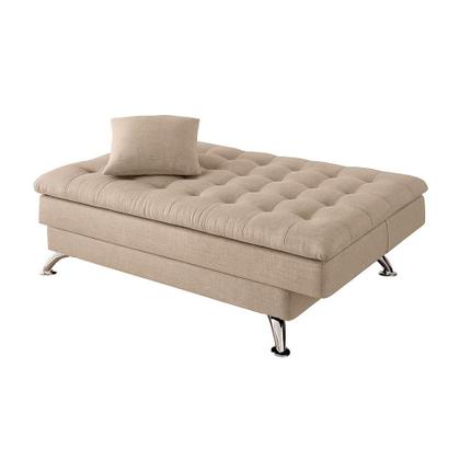 Imagem de Sofá-Cama Casal 3 Lugares Premium Linho Bege