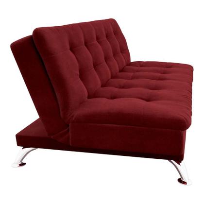 Sofá-Cama Casal 3 Lugares Premium Suede Vermelho - Mobly Imagem de Sofá-Cama Casal 3 Lugares Premium Suede Vermelho