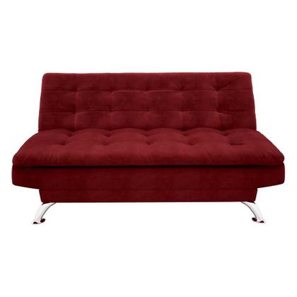 Sofá-Cama Casal 3 Lugares Premium Suede Vermelho - Mobly Imagem de Sofá-Cama Casal 3 Lugares Premium Suede Vermelho